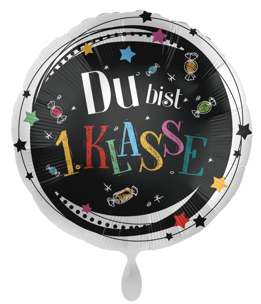 Folienballon - Du bist 1. Klasse - ø 43cm